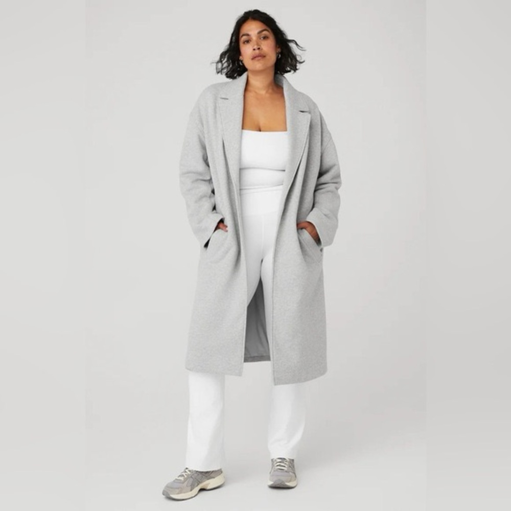 ALO Yoga Light Gray Trench Coat